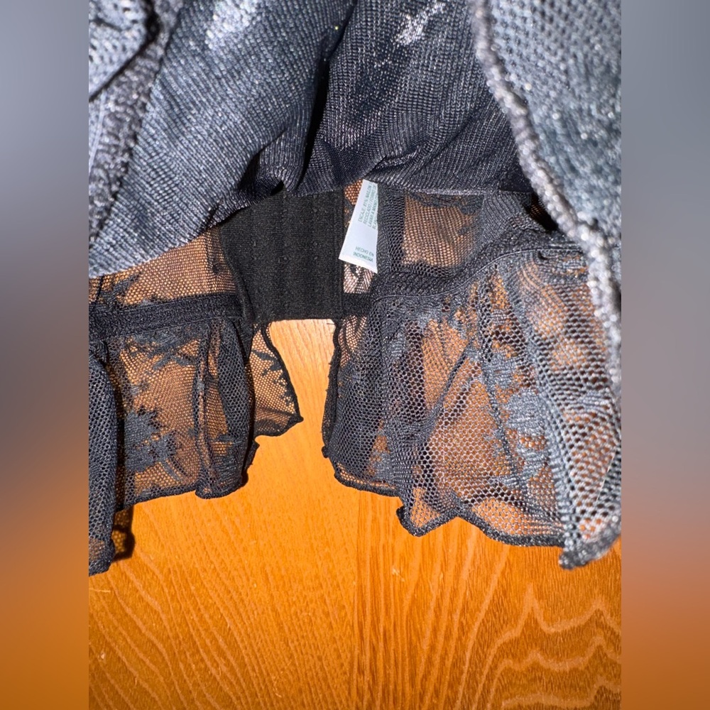 Wild Fable Black Sheer Lace corset Bralette XS - Picture 4 of 7